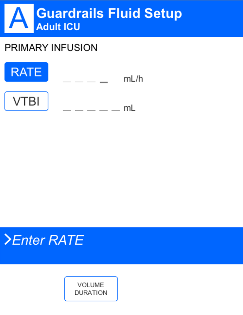 I.V. Pump UI mockup 10