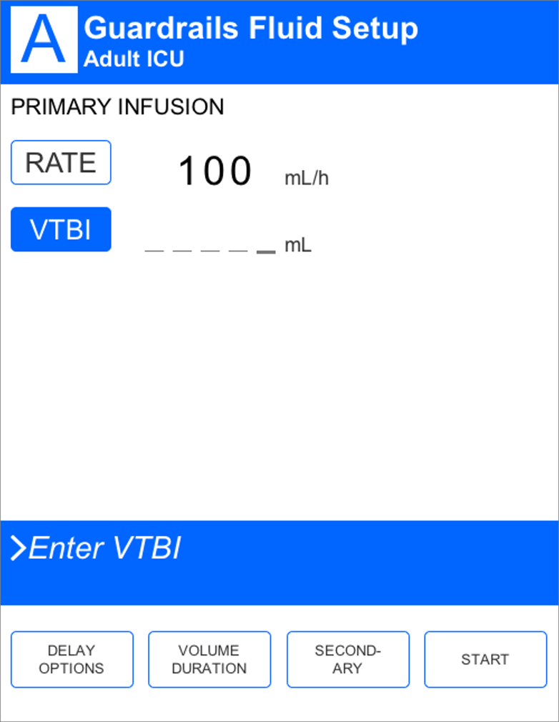 I.V. Pump UI mockup 11