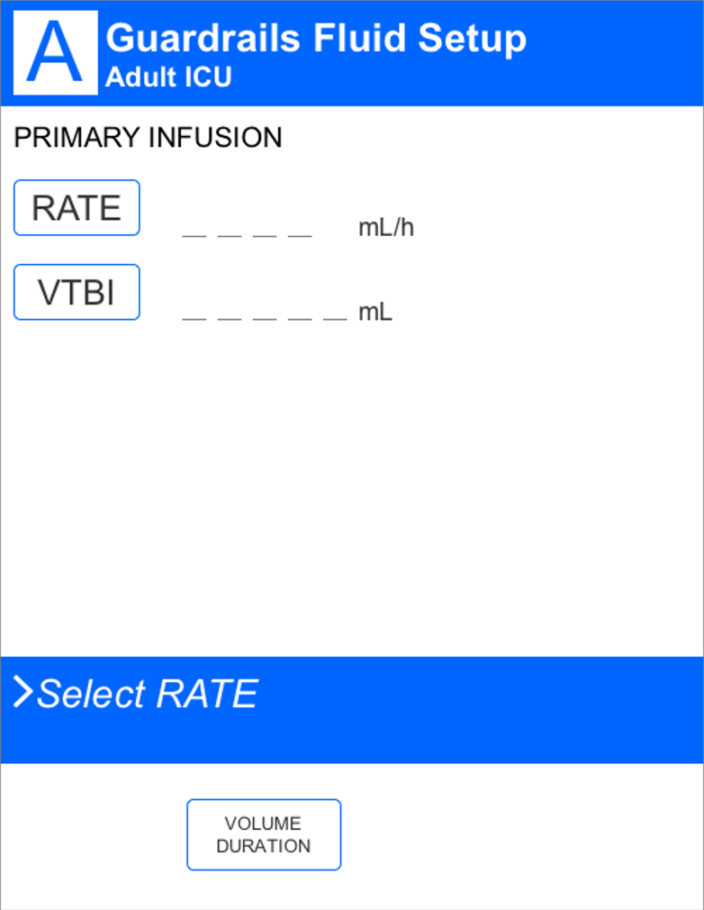 I.V. Pump UI mockup 9